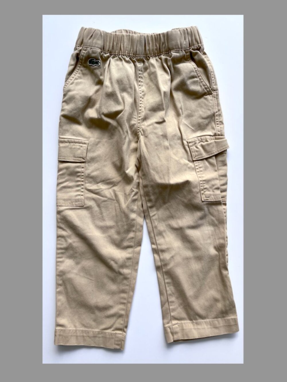 LACOSTE Beige Casual Pants Boys 4 years